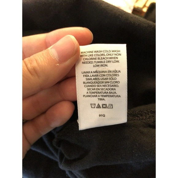 George Polo Shirt XL Mens Black Solid 100% Cotton Knit Short Sleeve - Picture 5 of 5